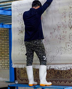 گرم خانه یا سالن خشک کردن در قالیشویی سعادت آباد